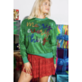 Green Sequin Merry Everything Sweater