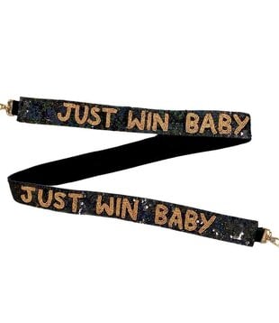 Just Win Baby Purse Strap, Black & Gold