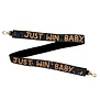 Just Win Baby Purse Strap, Black & Gold
