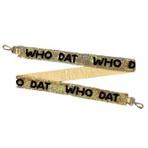 Who Dat Gold Sequin Strap