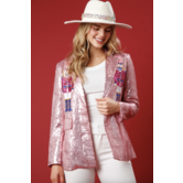 Nutcracker Sequin Blazer, Pink