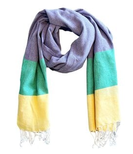 Mardi Gras Turkish Loomed Scarf