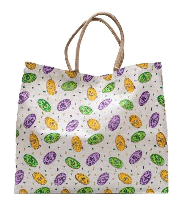 Mardi Gras Doubloon Carry All Tote