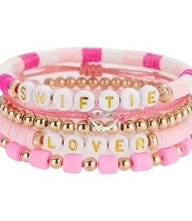 Pink Swiftie Lover Bracelet Set