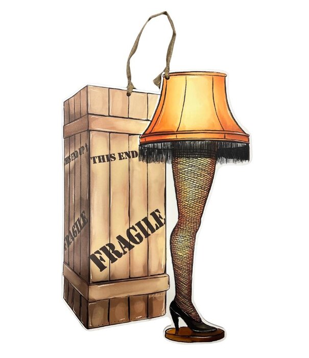 Home Malone Fragile Leg Lamp Door Hanger