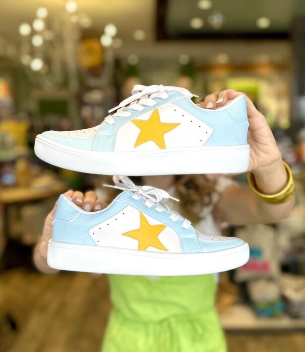 Blue Trim Yellow Star Shoes