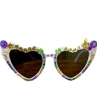 Mardi Gras Bedazzled Sunglasses