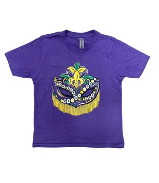 Mardi Gras Fringe Poncho - Fleurty Girl