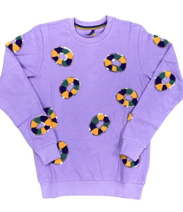 Sequin King Cake Pullover