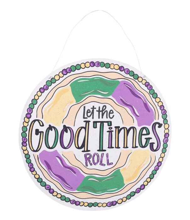 Good Times Roll/Good Times Boil Door Hanger