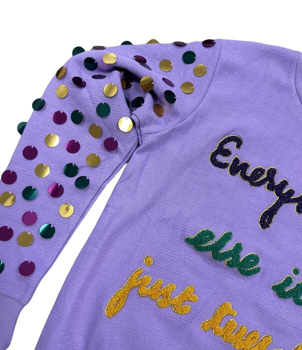 Just Tuesday Mardi Gras Pullover