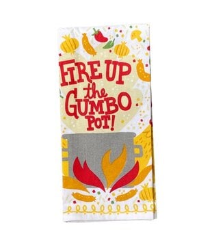 Fire Up Gumbo Pot Towel