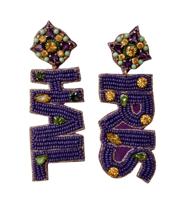 Hail Iris Beaded Earrings