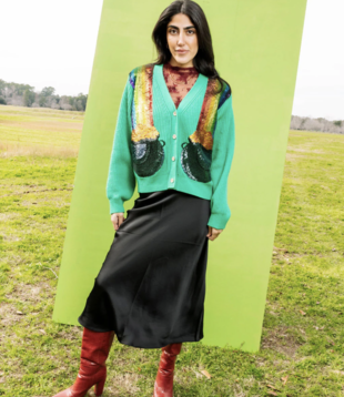 Green Pot of Gold Cardigan