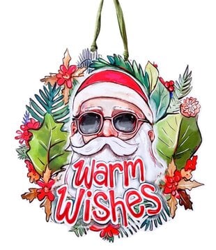 Warm Wishes Santa Door Hanger