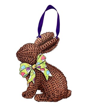 Woven Bunny Door Hanger