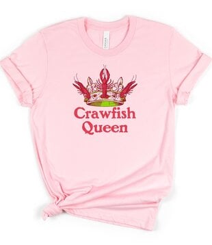 Crawfish Queen Tee, Pink