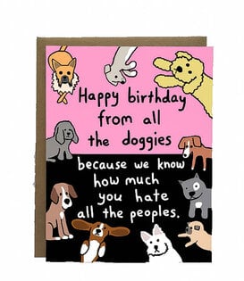 Doggies Happy Birthday Card