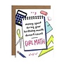 Birthday Month Girl Math Card