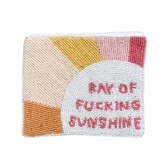 Ray of Sunshine Beaded Pouch