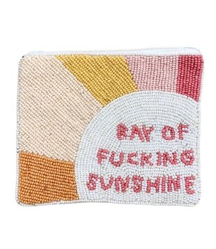 Ray of Sunshine Beaded Pouch