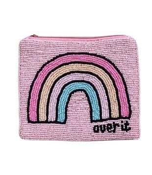 Over It Rainbow Beaded Pouch