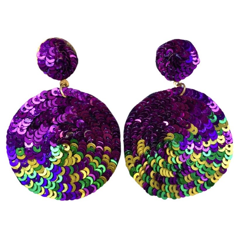 mardi gras earrings near me