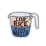1 Cup Rice Sticker