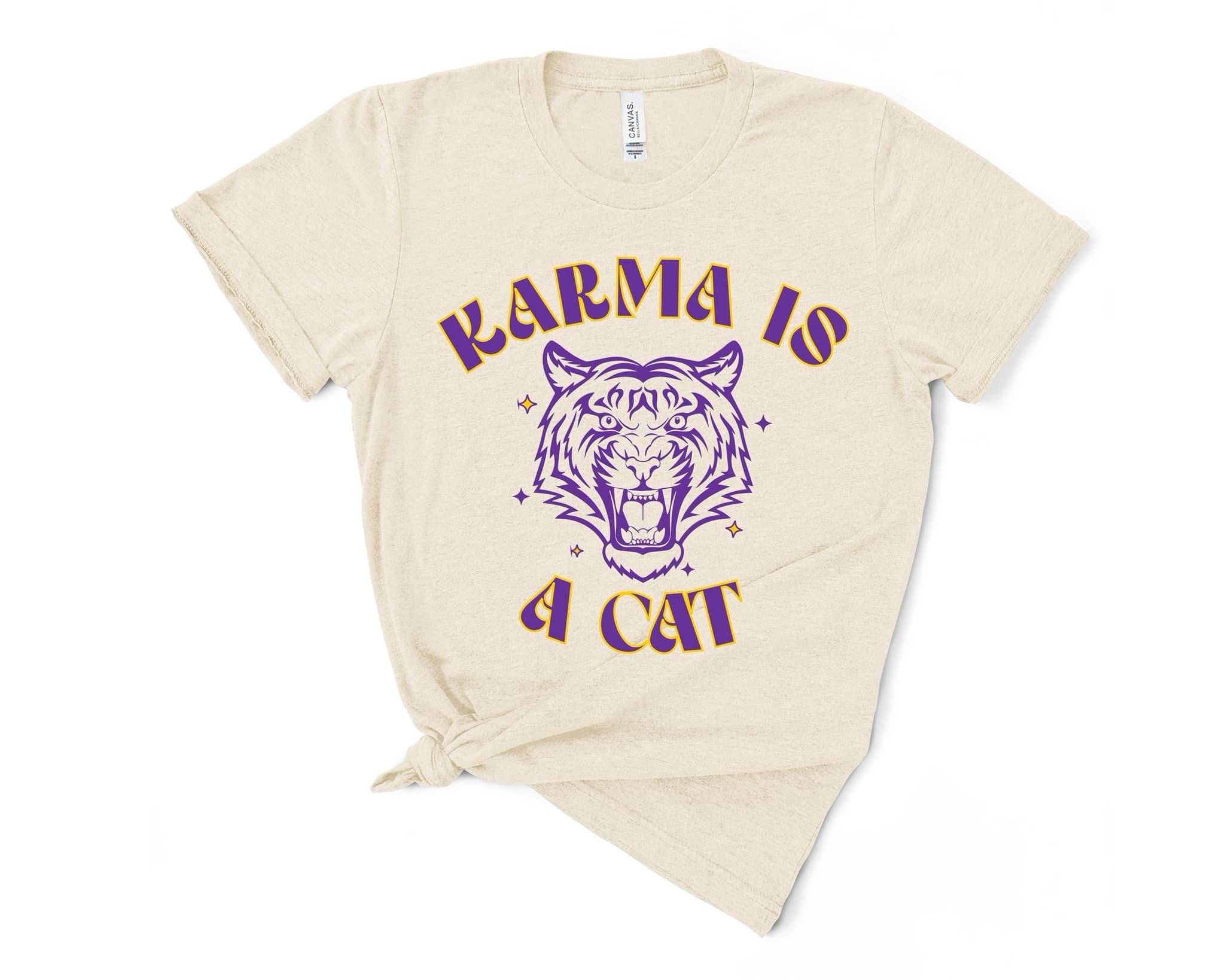 Karma Is A Cat T shirt, Me And Karma Vibe Like That T shirt - Limotees