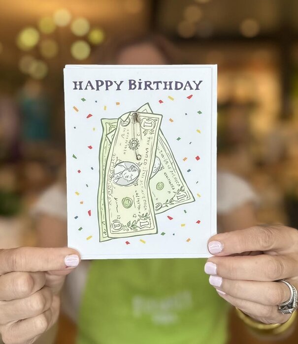 Pin a Dolla' Birthday Card