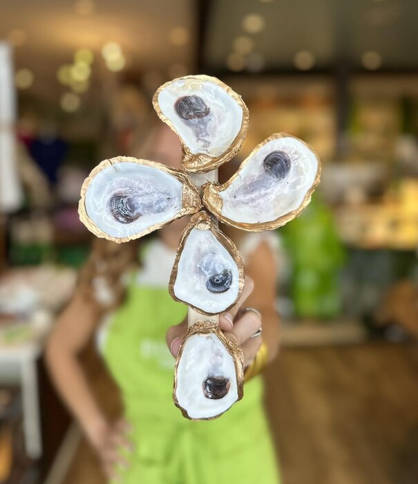 Large Oyster Shell Cross