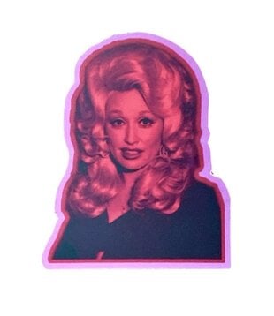 Multi Colored Dolly Parton Sticker