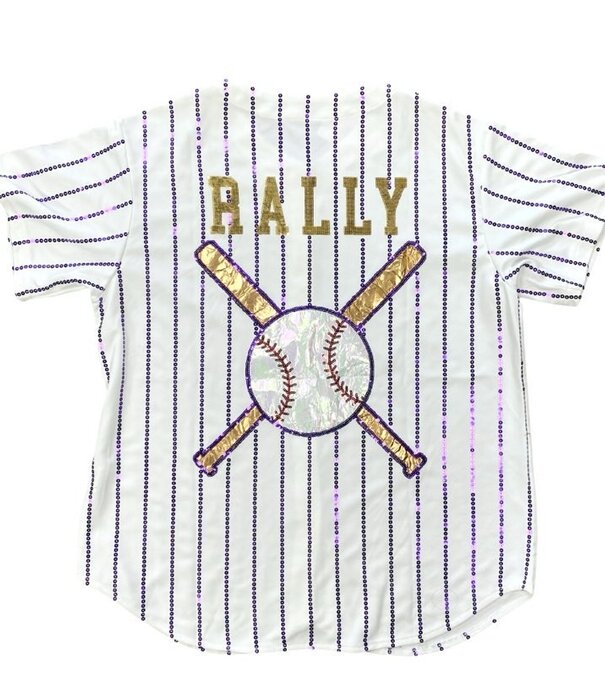 Rally Sequin Baseball Jersey