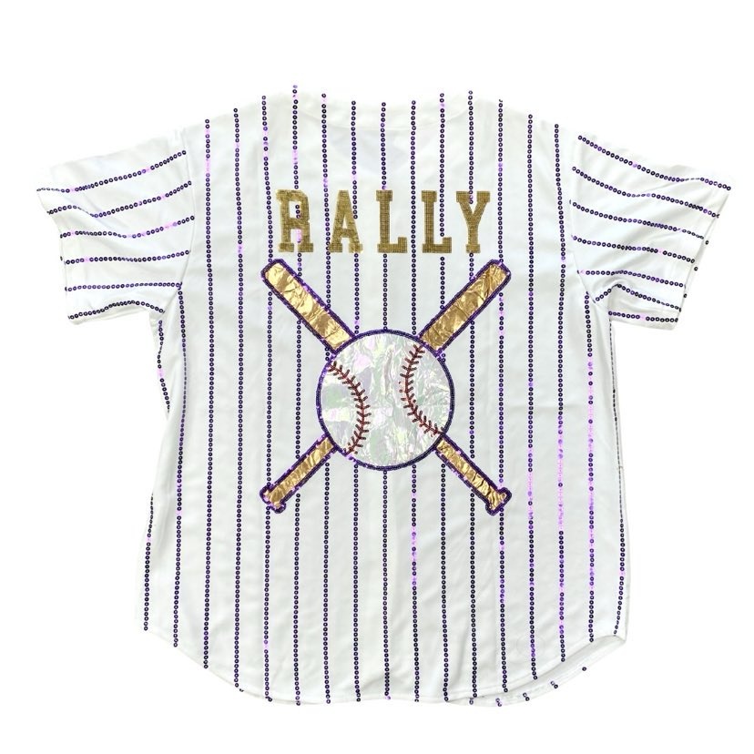 Rally Sequin Baseball Jersey