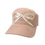 Pink Baseball Hat, White Bow