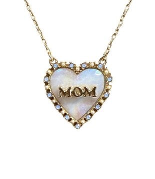 Mom Heart Shell Necklace
