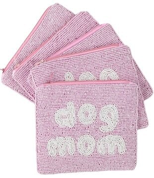 Dog Mom Beaded Pouch