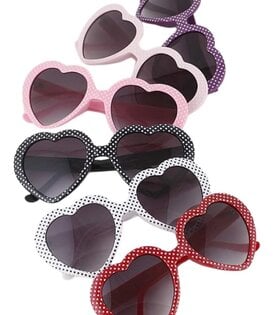 Polka Heart Sunglasses