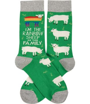Rainbow Sheep Socks