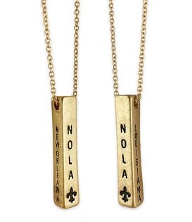 NOLA Bar Necklace in Gold