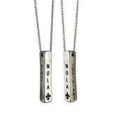 NOLA Bar Necklace in Silver