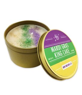 King Cake Candle Tin