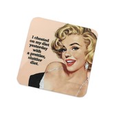 Sluttier Diet Cork Coaster