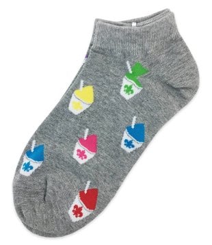 Fleur de Lis Snoball Ankle Socks