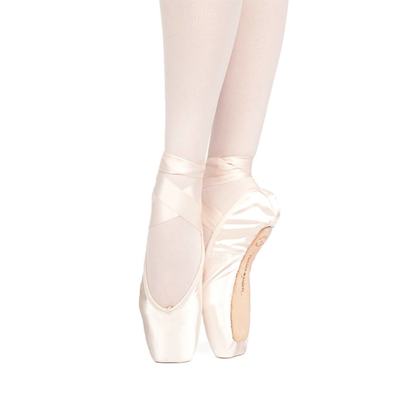 Russian Pointe Size 37: Muse U-Cut Pointe Shoes with Drawstring