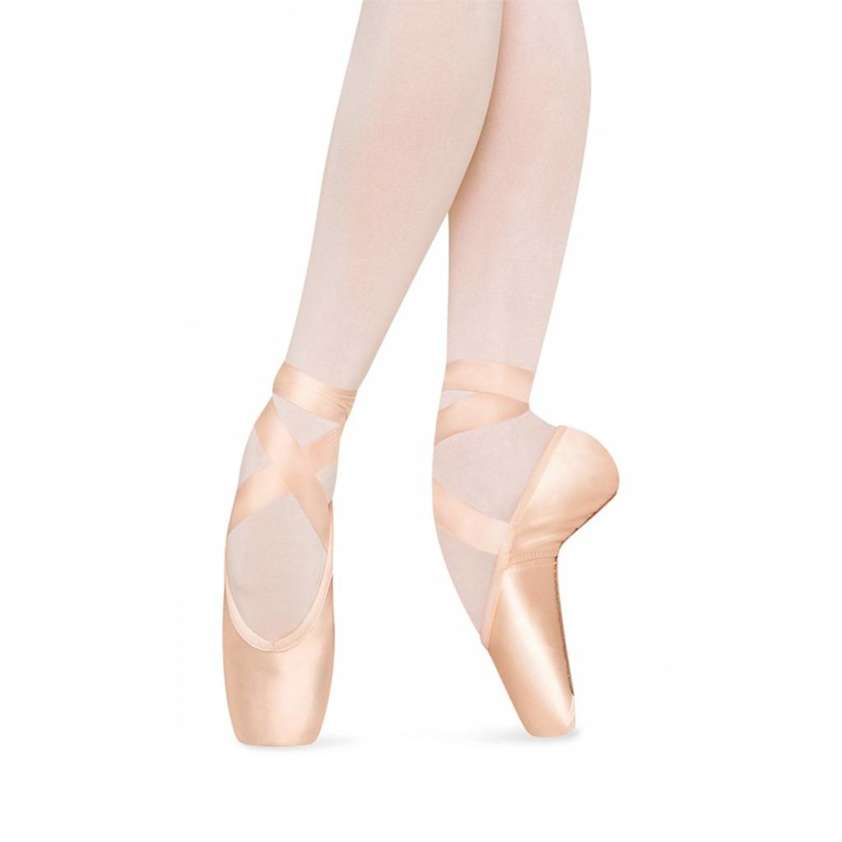 Bloch Pointe Shoes 3/4 shank Synergy S0101L w/Stretch ribbon & Elastic  new/box