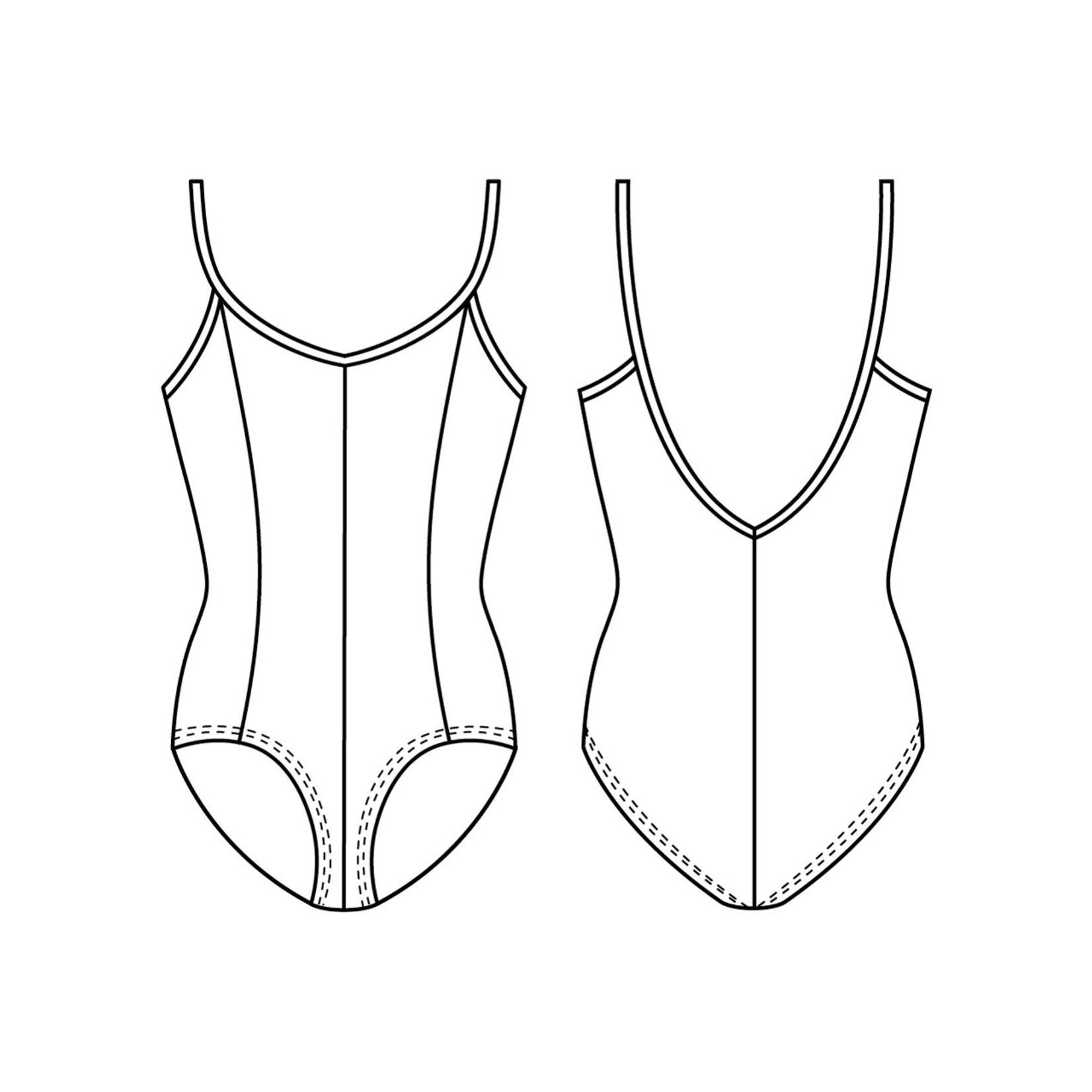 M207CD- Seamed Cami Leo