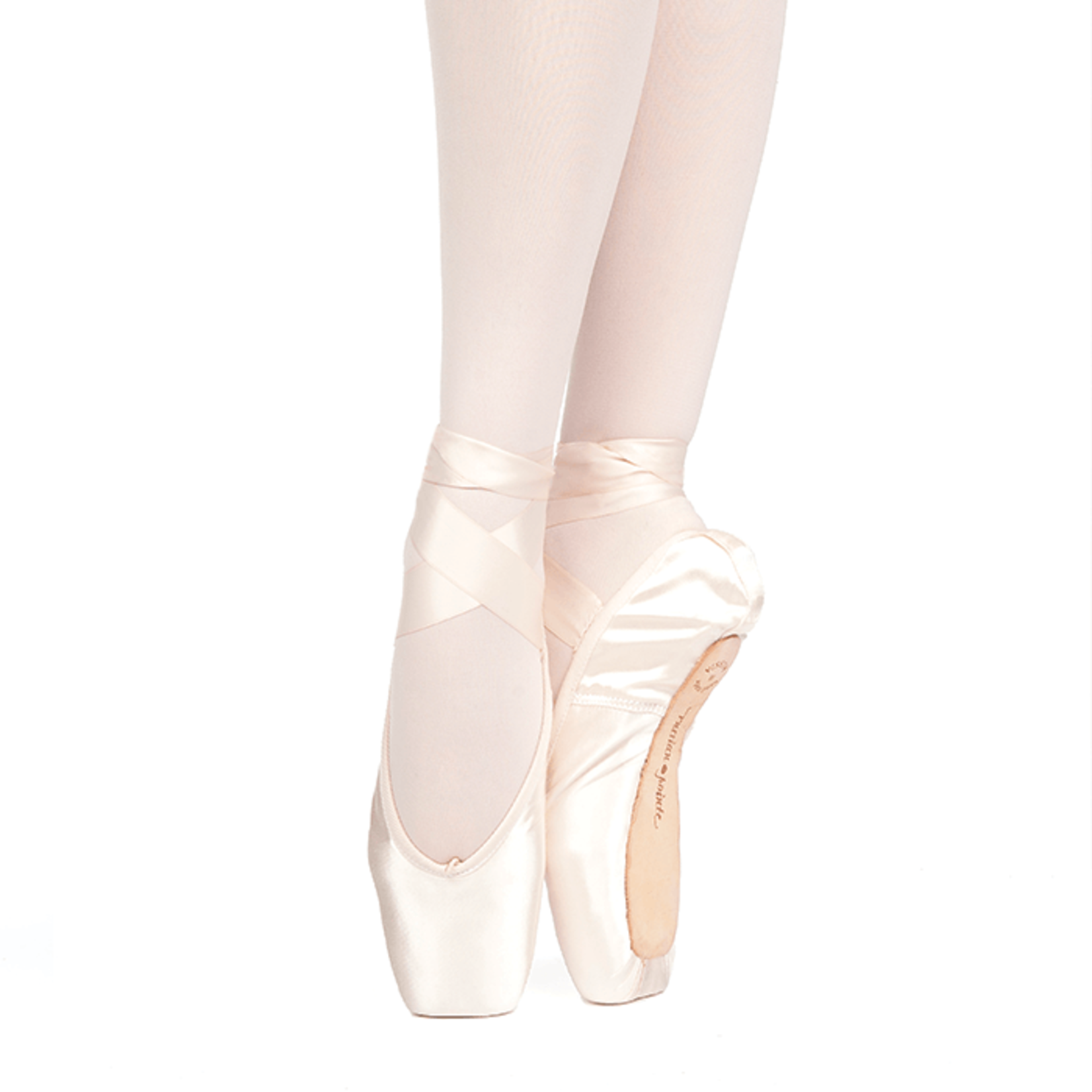 Russian Pointe Size 38: Muse U-Cut Pointe Shoes with Drawstring