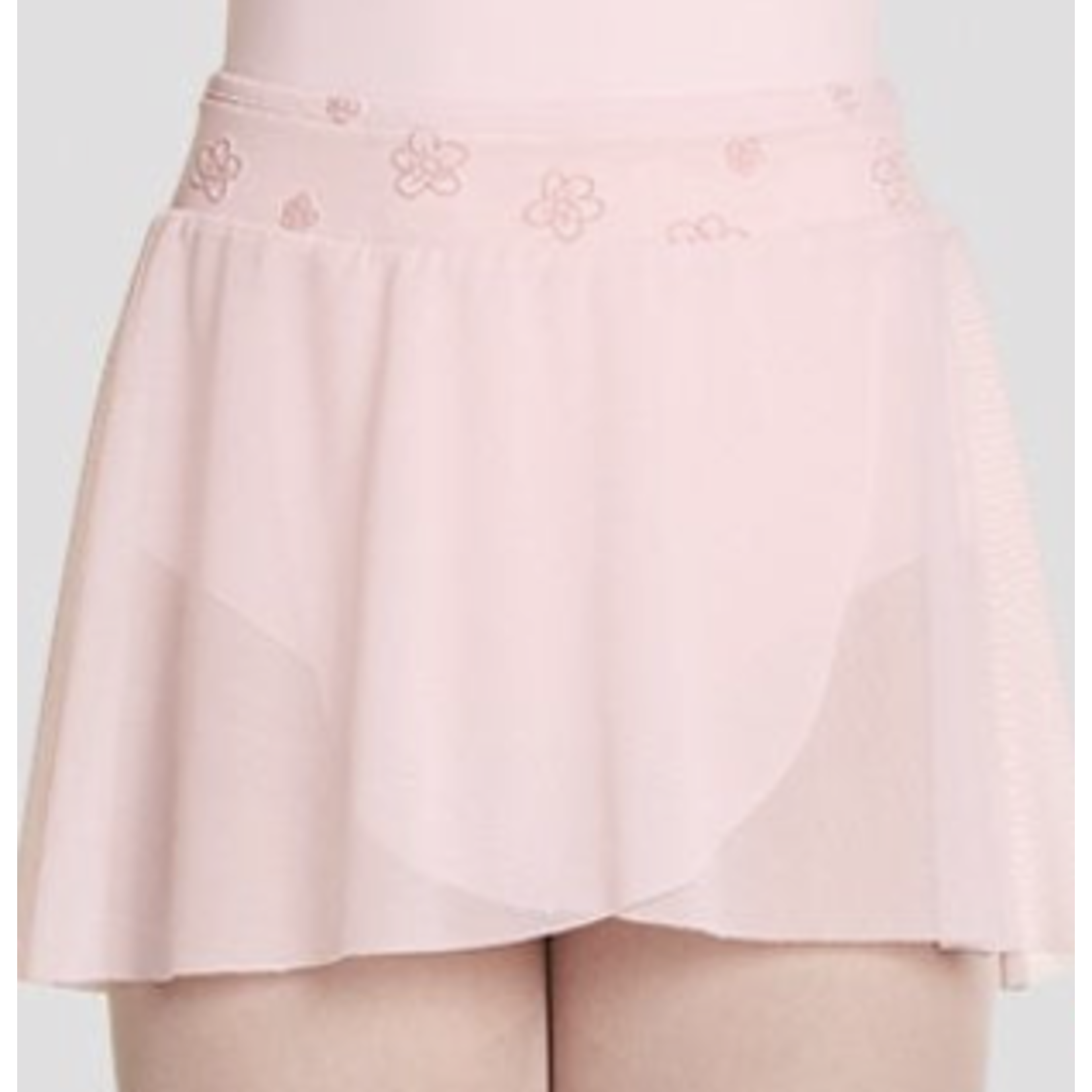 Bloch, Mirella CR8731-Floral Trim Mesh Skirt