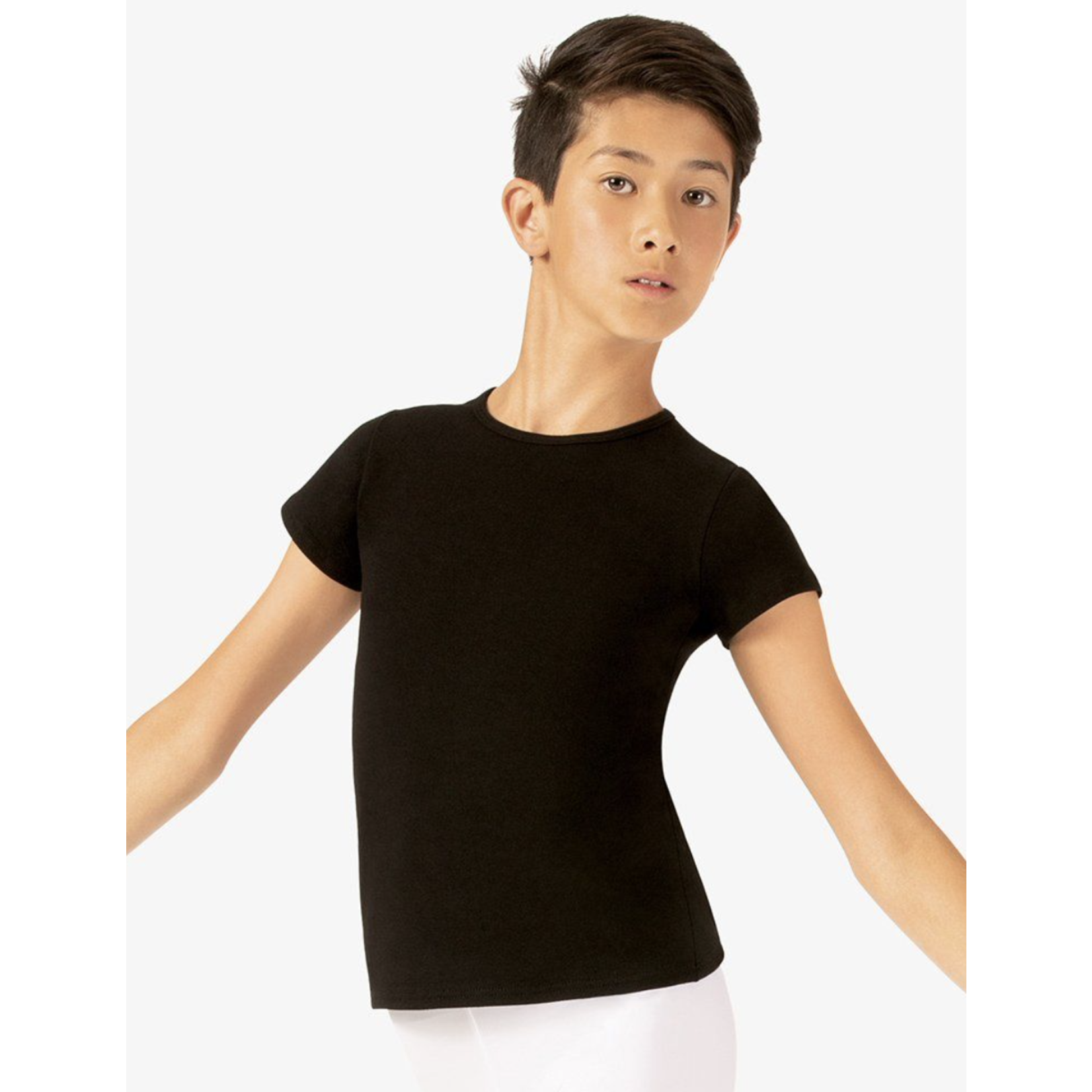 Body Wrappers/Angelo Luzio B190- Boys Cotton/Lycra Fitted Tee
